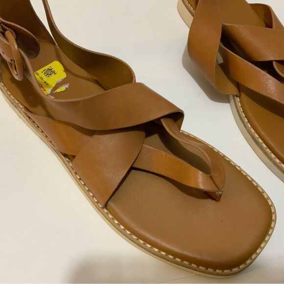 Vince Morris Strappy Flat Sandal - Tan Size 8US/ 38EU (Retail $225) - Picture 8 of 9